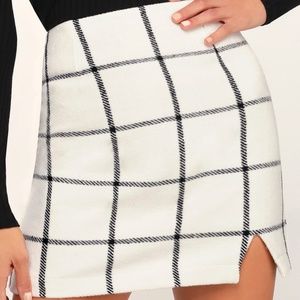 Lulu's Black and White Skirt